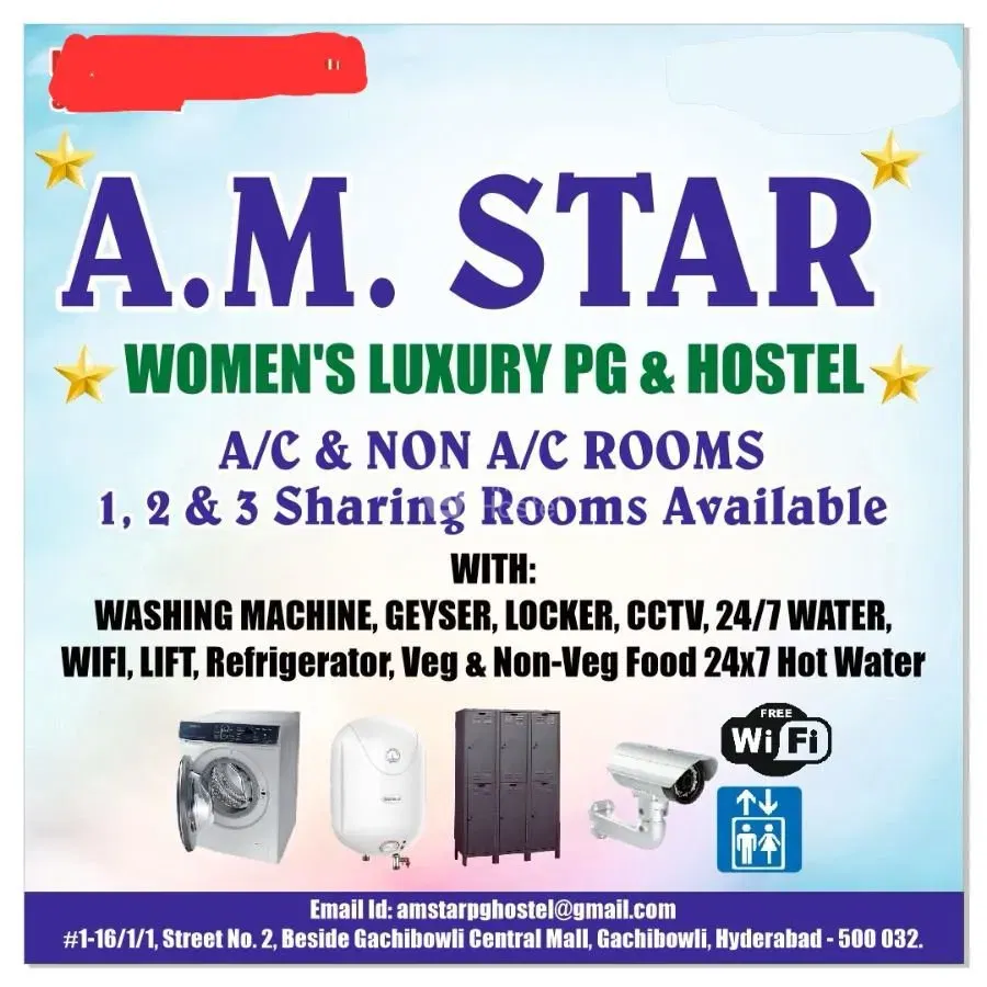 AM Star Womens Luxury Pg And Hostel in Gachibowli, Hyderabad — photo 2