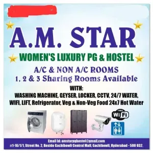 AM Star Womens Luxury Pg And Hostel in Gachibowli, Hyderabad — photo 2